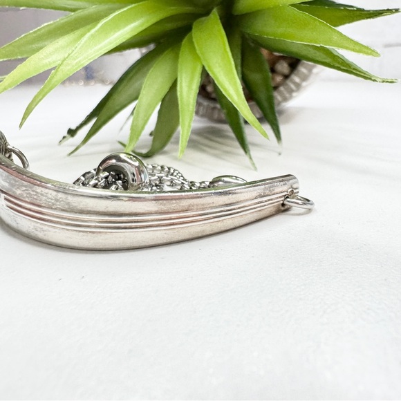 Reclaimed Vintage Original Rogers Silver Plated Ornate Flatware Bracelet - Picture 11 of 11